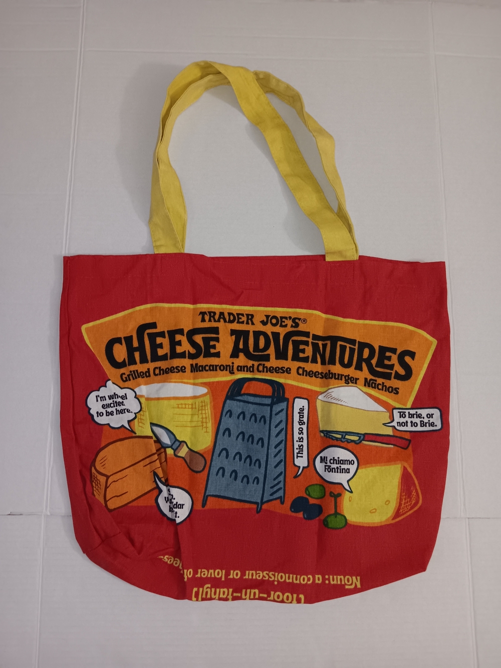 Trader Joe's Turophile Cheese Adventures Grocery ToteBag